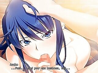 Blue-haired Anime Porn Super-bitch