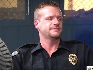 Faggot Jail Guards Squirt Each Other With Jizm While On Duty