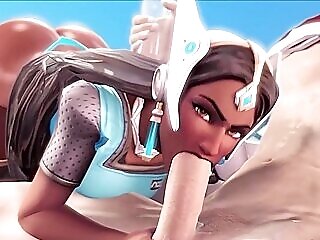 Overwatch Heroes With Big Round Booty Sucking A Gigantic Th