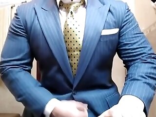 Str8 Mentor Jerking Off In Suit Nine