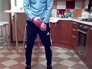 Jizzing In My Fresh Kitchen With My Big Penis