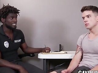 Inked Jock Xxx Big Black Cock Sans A Condom Drilling For Shoplifting