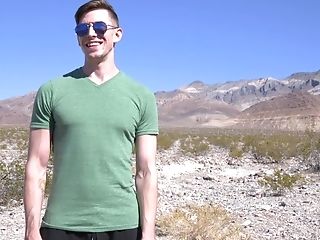 Homo Dude Gets Tied Up Outdoors And Has His Man Rod Sucked Until He Cums