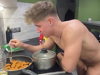 Rice Younger Partner Nuggets Naked Cooking With Homo Boy