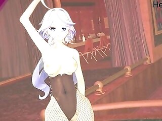 Furina Pole Dancing In Mmd Genshin Influence Uncensored Anime Porn Manga